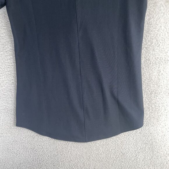 NWT Under Armour Polo Shirt Womens Small Black Viking Logo Golf Loose Fit NEW - Picture 14 of 16
